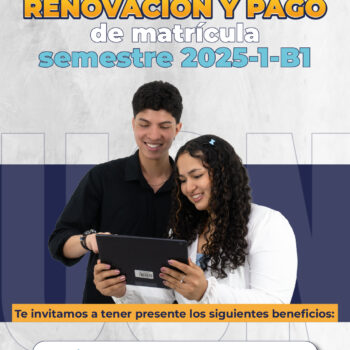 Renovación y pago de matrícula para el semestre 2025-1