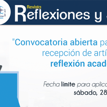 La Facultad de Ciencias de la Educación, Sociales y Humanas convoca a la comunidad académica a presentar sus artículos para la edición Nº 9 de la Revista Reflexiones y Saberes que se publicará en julio de 2018.